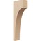 Ekena Millwork 2"W x 4"D x 12"H Thin Stockport Rough Cedar Woodgrain TimberThane Corbel, Primed Tan CORUR02X04X12STORCPR - alternate 1
